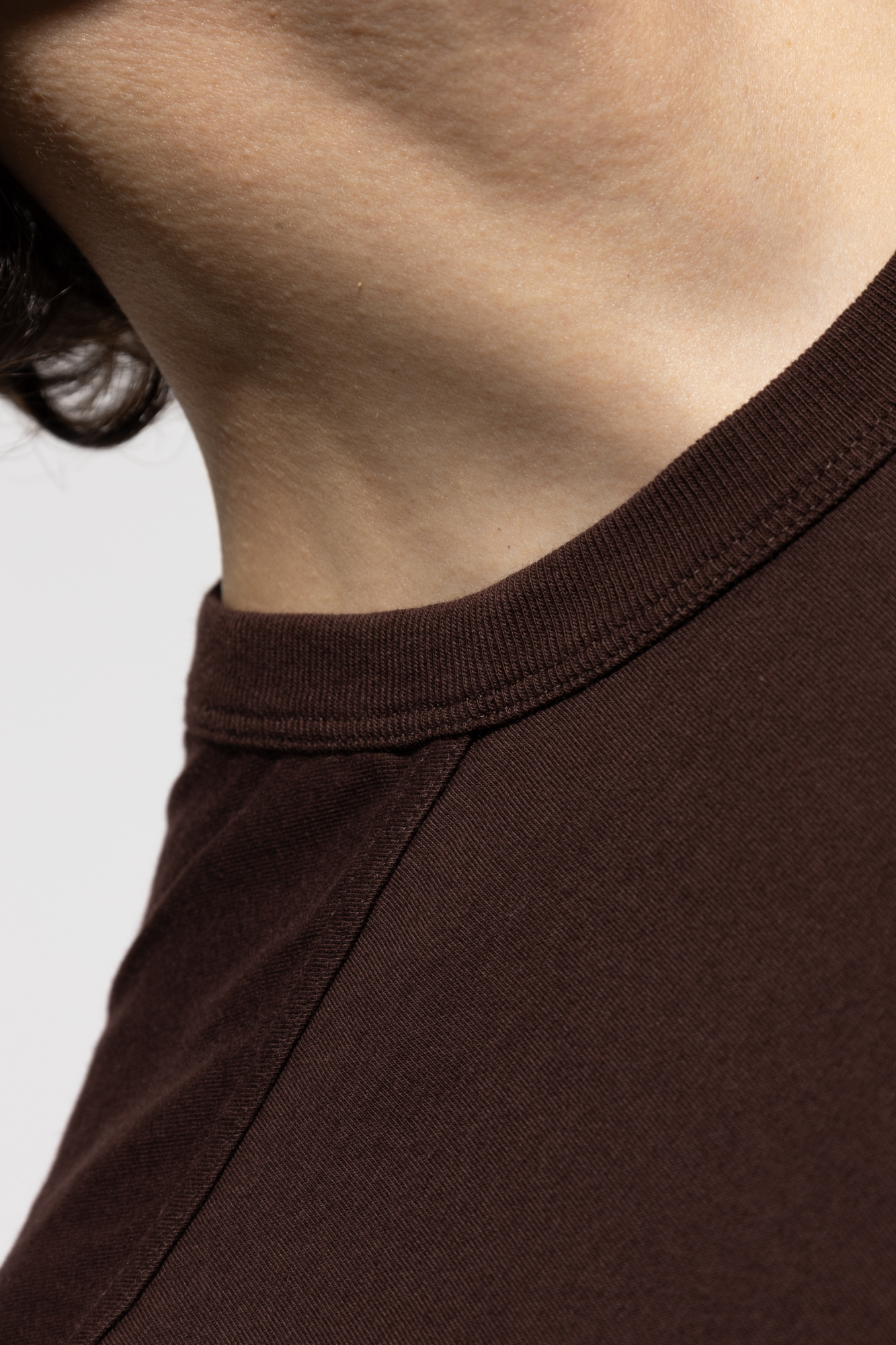 Tシャツ・カットソー RICK OWENS FW25 Rick Owens Brad T-Shirt (RU02E1232 JA 09) Rick Owens リックオウエンス SS25 BRAD T / BLK - NUBIAN